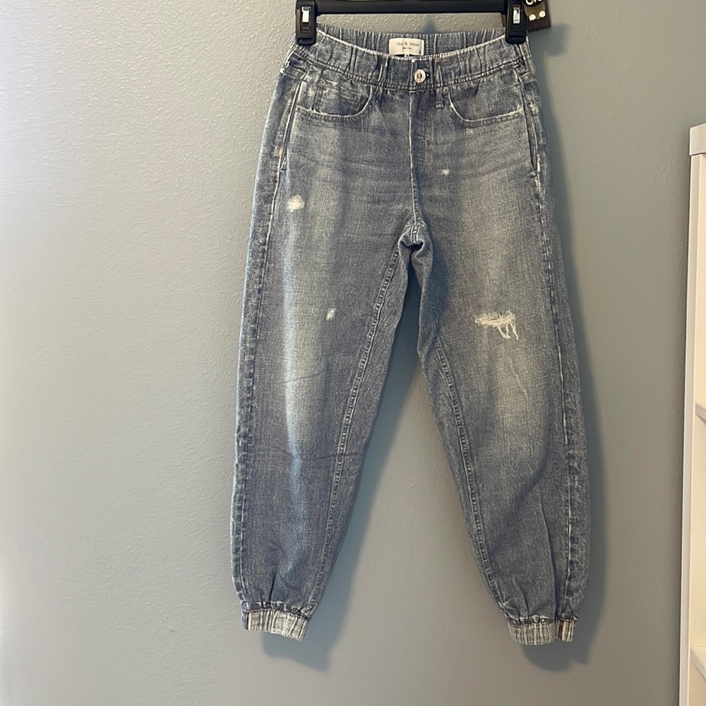Rag & Bone Miramar Faux Jeans Knit Joggers